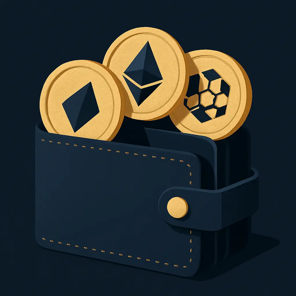 Digital wallet with cryptocurrencies